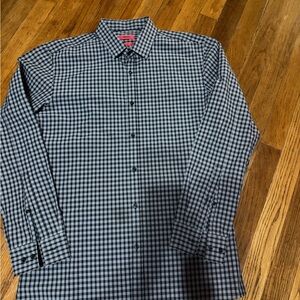 HUGO Black and White Gingham Button Down Shirt
